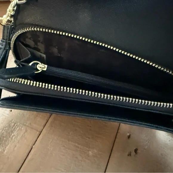 Karl Lagerfeld Navy Blue Wallet with Gold Accents - Picture 3 of 3